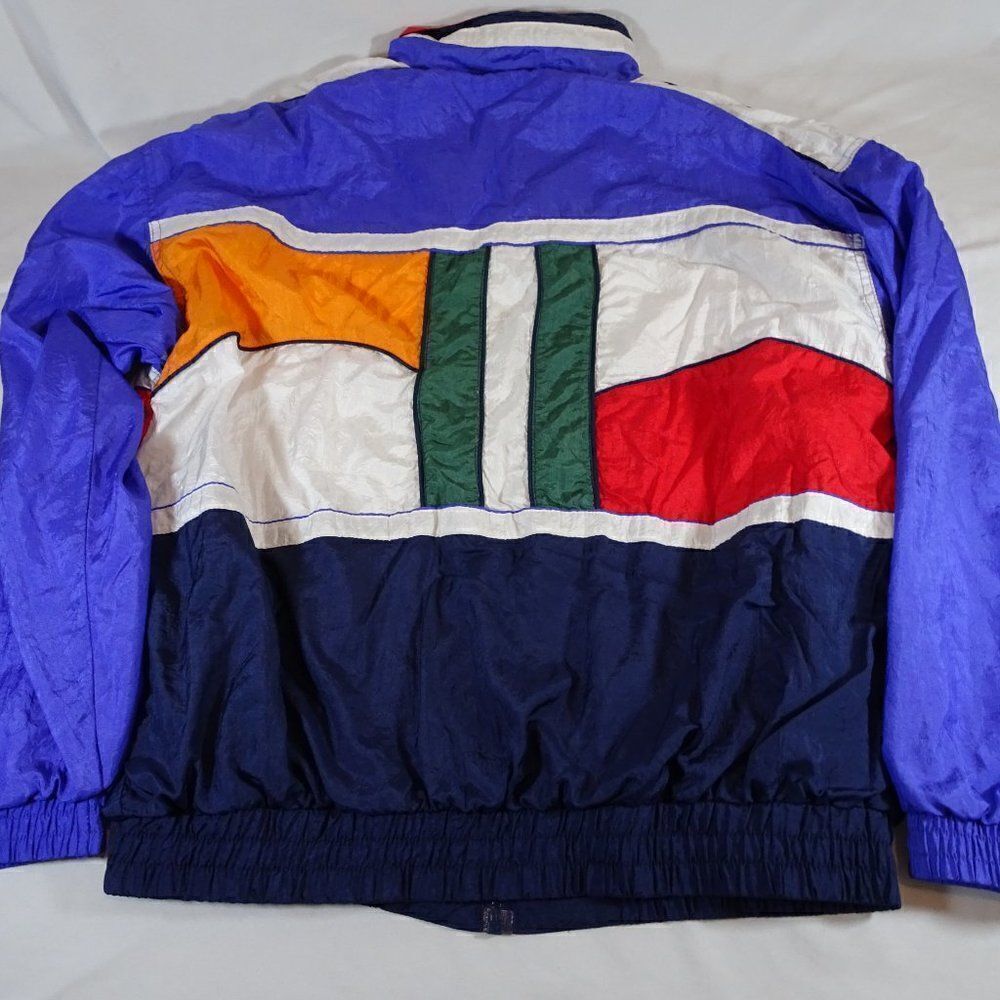 Vintage 90s MacGregor Colorful Full Zip Jacket with Pockets Size L - Picture 4 of 8
